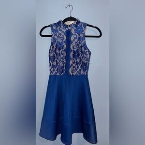 Emerald Sundae Royal Blue Laceus Dress